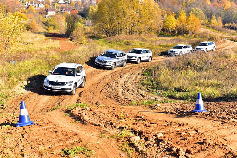 A &#352;KODA  off-road  KODIAQ   