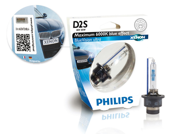   QR-      Philips Xenon Blue Vision ultra.